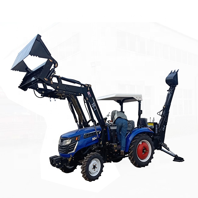 Hot sale reliable quality 40hp 50hp tractor with front loader and backhoe